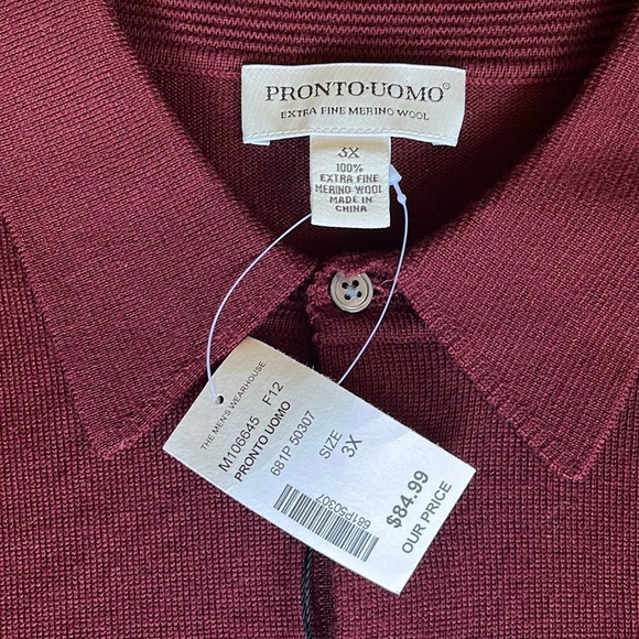 NWT!!  Pronto-Uomo sweater size XXL - Picture 3 of 8